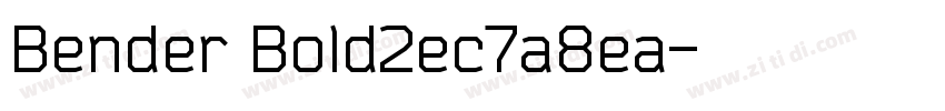 Bender Bold2ec7a8ea字体转换